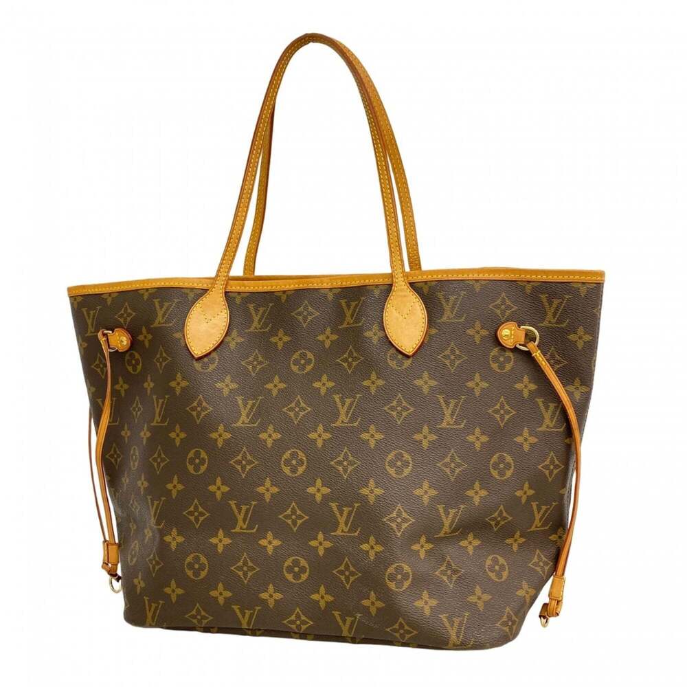 LOUIS VUITTON Brown Monogram Neverfull MM Tote Bag - Picture 1 of 12